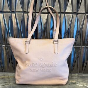 kate spade Blush Pink Pebbled Leather Tote